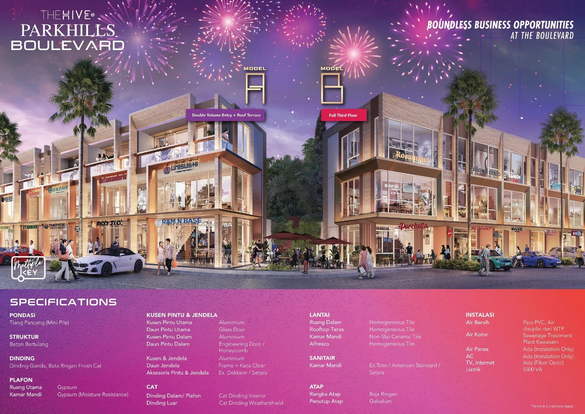Ruko Parkhills Boulevard Park Serpong