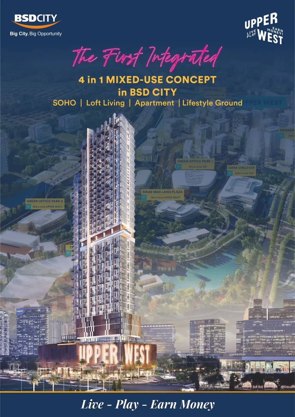 Apartemen Upper West Premium Bsd Akase - 3