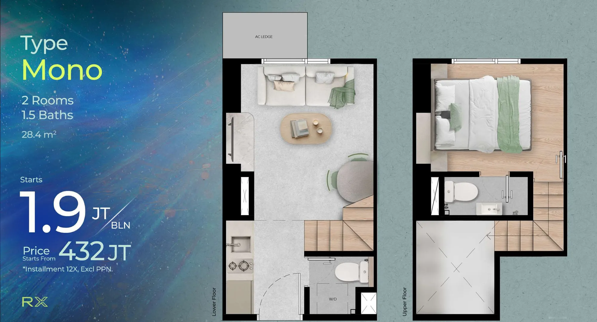 Apartemen URBN X, Mono - 2