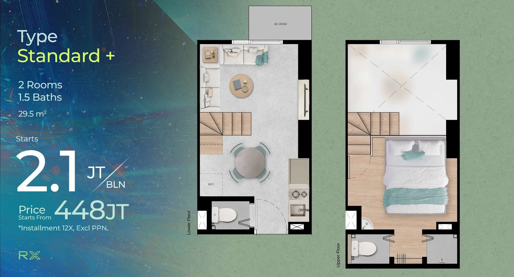 Apartemen URBN X, Standard - 2
