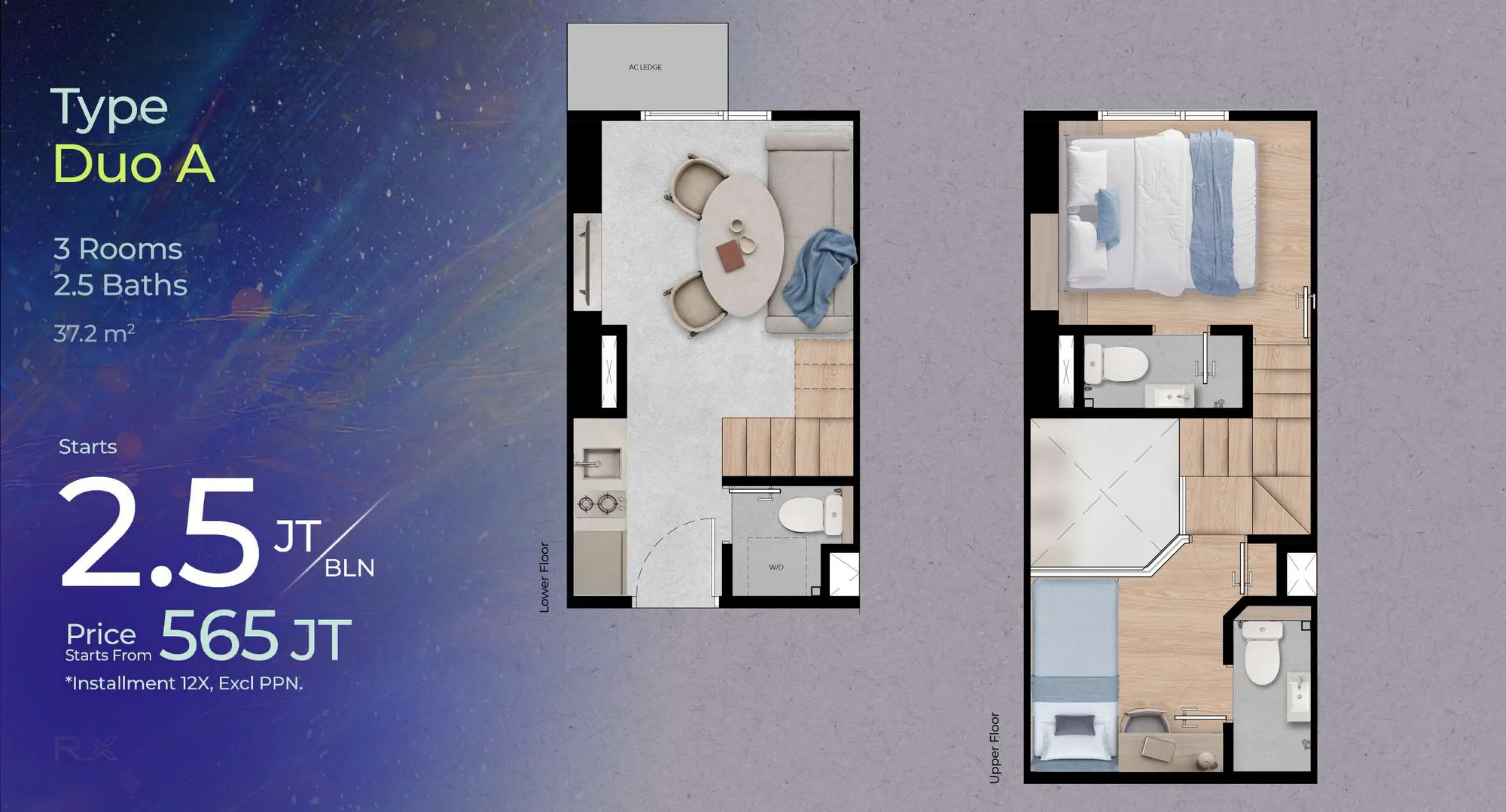 Apartemen URBN X, Duo A - 2